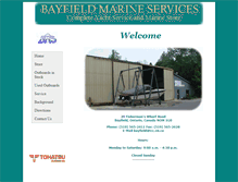Tablet Screenshot of bayfieldmarine.ca